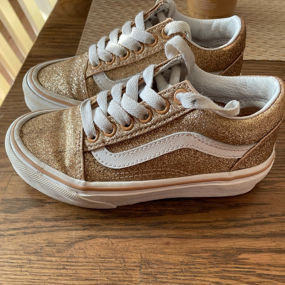 Girls glitter vans